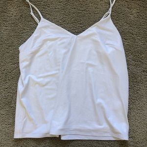 Express white sparkle tank size M